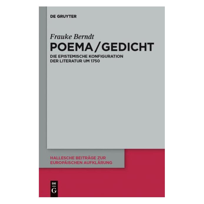 De Gruyter Poema / Gedicht (Deutsch, Frauke Berndt, 2011) (7226964)