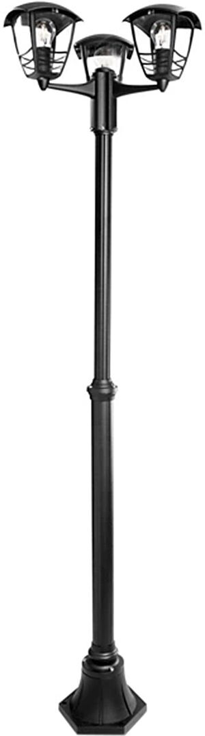Philips Farola de exterior 3 brazos Serie Creek. Negro