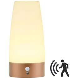 Casativo, Tischlampe, 2er-Set LED-Tischlampe mit PIR-Bewegungs-Sensor, batterieben, warmweiss