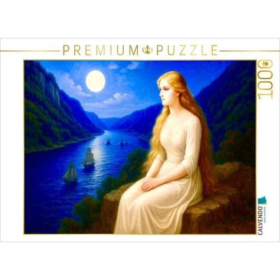 CALVENDO Puzzle Die Loreley am Rhein | 1000 Teile Lege-Größe 64x48cm Foto-Puzzle für glückliche Stunden