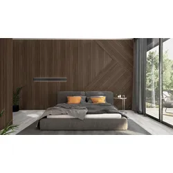 ter Hürne SilentDesign 3-Side Collection Akustikpaneele ausgeglichen naturgeölt Paneel Nussbaum Havel Furnier 2400x520x21 mm