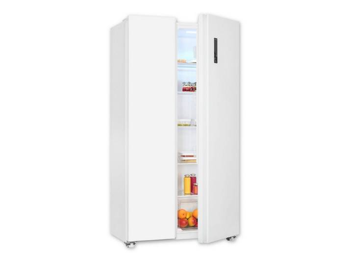 exquisit Side-by-Side SBS546-040D, 177 cm hoch, 91 cm breit, No Frost, Temperaturanzeige, Temperaturregelung, Innenbeleuchtung