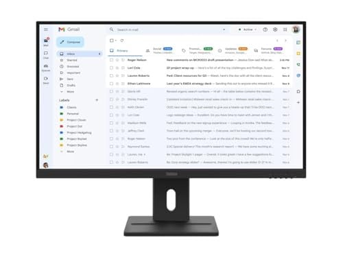 Lenovo ThinkVision E27-40 27 inch IPS monitor zwart met HDMI en DisplayPort