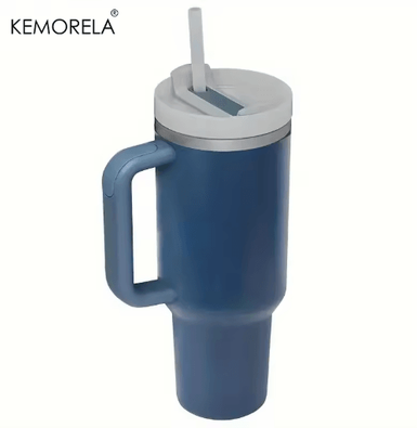 Inspire Picks KEMORELA Large Capacity Stainless Steel Cold Cup Tumbler 900 1200ML Insulated Thermos Cup With Handle & Straw n 30oz
