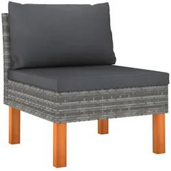 vidaXL, Gartenlounge, Inès (5x Eckteil + 3x Mittelteil + 2x Fussstütze)