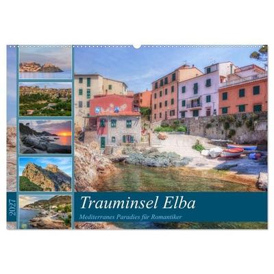 Trauminsel Elba: Mediterranes Paradies für Romantiker (Wandkalender 2027 DIN A2 quer), CALVENDO Monatskalender