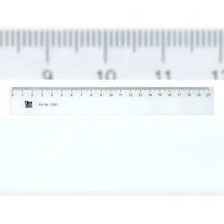 Alco Kunststofflineal flexibel 20cm transparent
