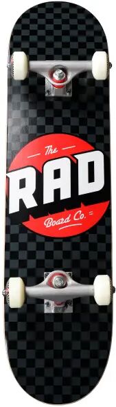 RAD Skateboards Skateboard Komplettboard RAD Checkers Progressive (8" - Schwarz/Grau)