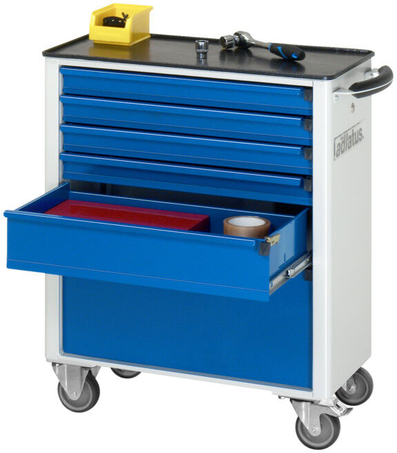 Chariot à outils Rau avec 6 tiroirs métal LxPxH 700x350x860mm (02-7110.11)