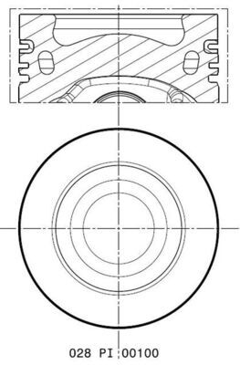 Mahle Kolben 028pi00100002