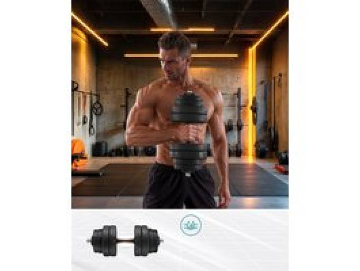 Songmics 2-In-1 Dumbbell 2X1 0/15Kg Dumbbell Set Voor Thuis, 1 Paar