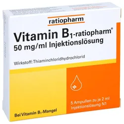 Vitamin B1-ratiopharm 50 mg/ml Injektionslösung