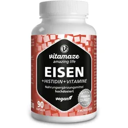 vitamaze Eisen 20 mg + Histidin + Vitamine C B9 B12  90 St Kapseln