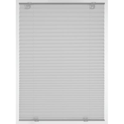 Plissee GARDINIA "Plissee Solo mit Saugnäpfen" Gr. 1, grau, B:40cm H:130cm, Obermaterial: 100% Polyester, Plissees, mit integrierter Schnurführung