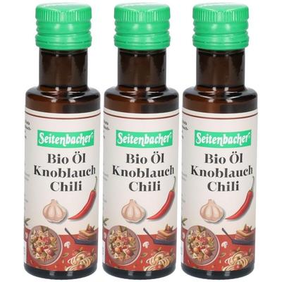 Seitenbacher Bio-Öl Knoblauch-Chilli x3 3x100 ml