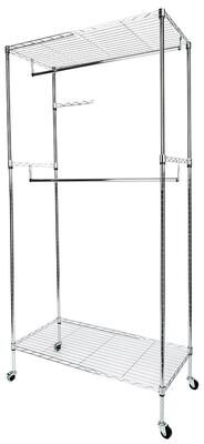 Closet Organizer Garment Rack Clothes Hanger Home Shelf