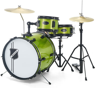 Millenium Youngster Drum Set Green Green Sparkle