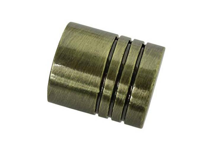 Endstück Zylinder für Ø 16 mm Messing-antik 2,6