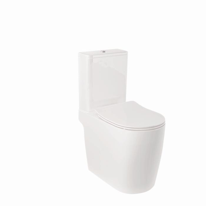 Kludi RESA R Spiralflush-Stand-WC 23WCB0543 60 cm, Universalförmiger Abfluss, Weiß glänzend