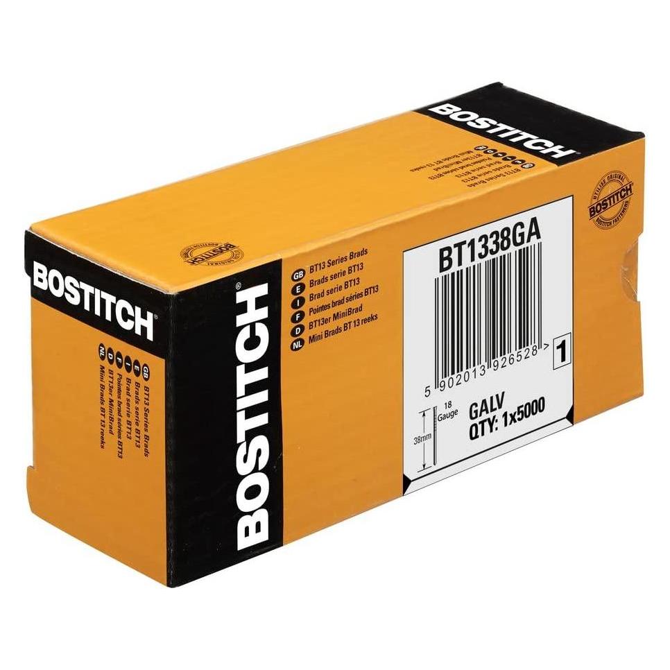 Bostitch Stifte für Nagelpistole, Typ BT13, verzinkt, 38x1,25mm, 5000 Stk. (35268383)
