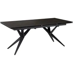 Esstisch Marmoroptik Schwarz ca. 180x95x76 cm