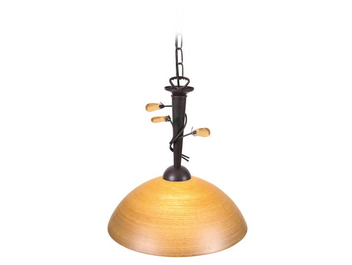 Näve 770598 Lampe suspendue en verre ; Couleur : marron / orange