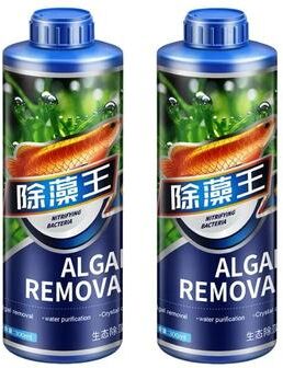 Useful Little Things Aquarium Algae Remover 10.1 Oz Fish Tank Water Clarifier And Moss Cleaner 2pcs