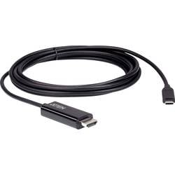 ATEN USB-C® / HDMI Adapterkabel USB-C® Stecker, HDMI-A Stecker 2.70 m Schwarz UC3238 4K UHD USB-C®-Displaykabel