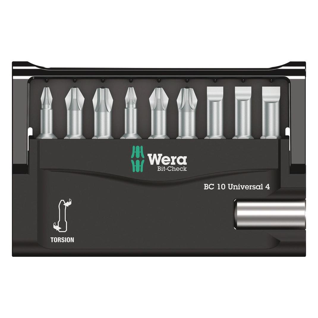 Wera Bit-Check 10 Universal 4 (Kreuz Pozidriv PZ) (05056159001)