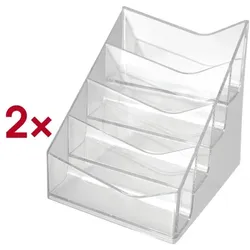 helit 2er Pack Visitenkartenständer »the helpdesk«, 9.9x10.6x10.4 cm
