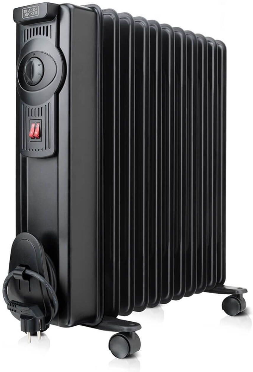 Black & Decker Oljelement 1500W svart
