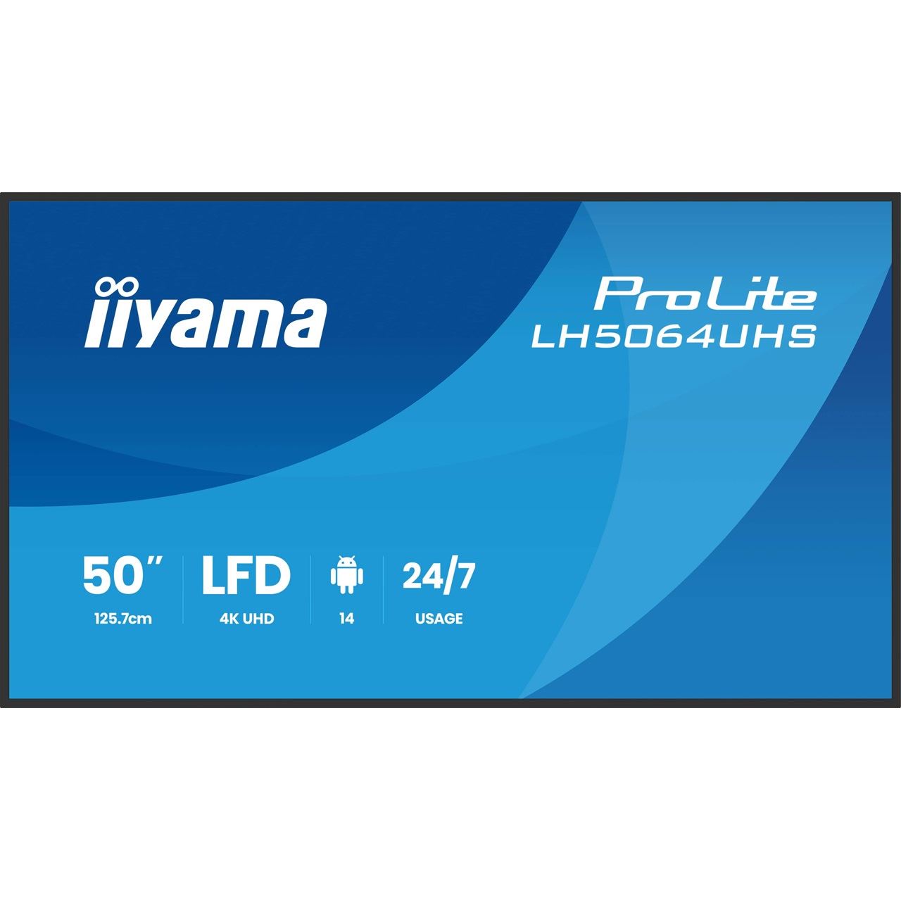 55" (139,70cm) iiyama ProLite LH5564UHS-B1AG schwarz 3840x2160 1x USB-C mit Displayport / 2xHDMI