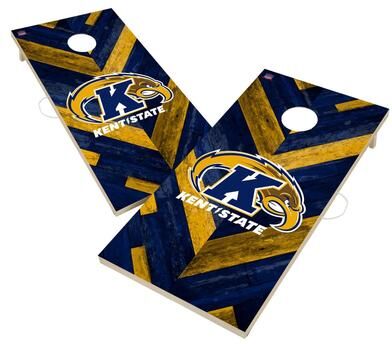 Skip's Garage Kent State Golden Flashes Premium 2x4 Cornhole Boards - V3