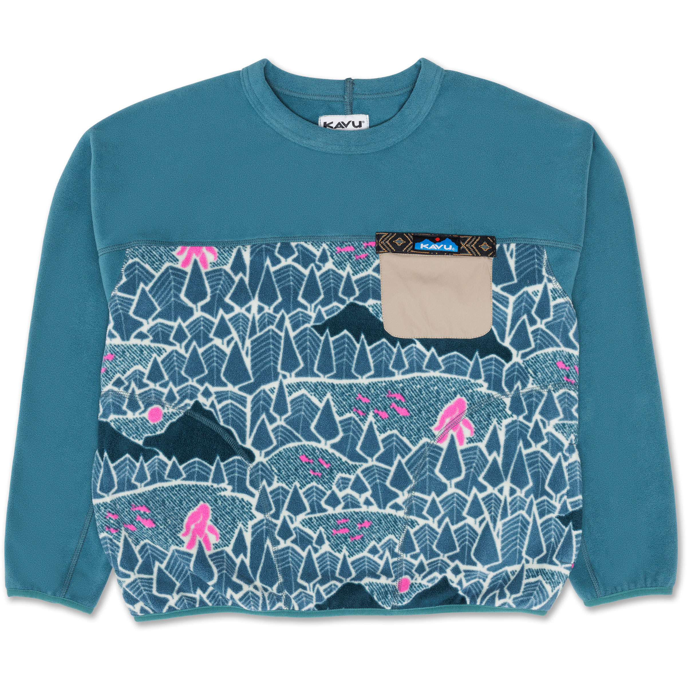 Kavu Kelowna Damen Pullover blau Größe S Lifestyle Elastisch
