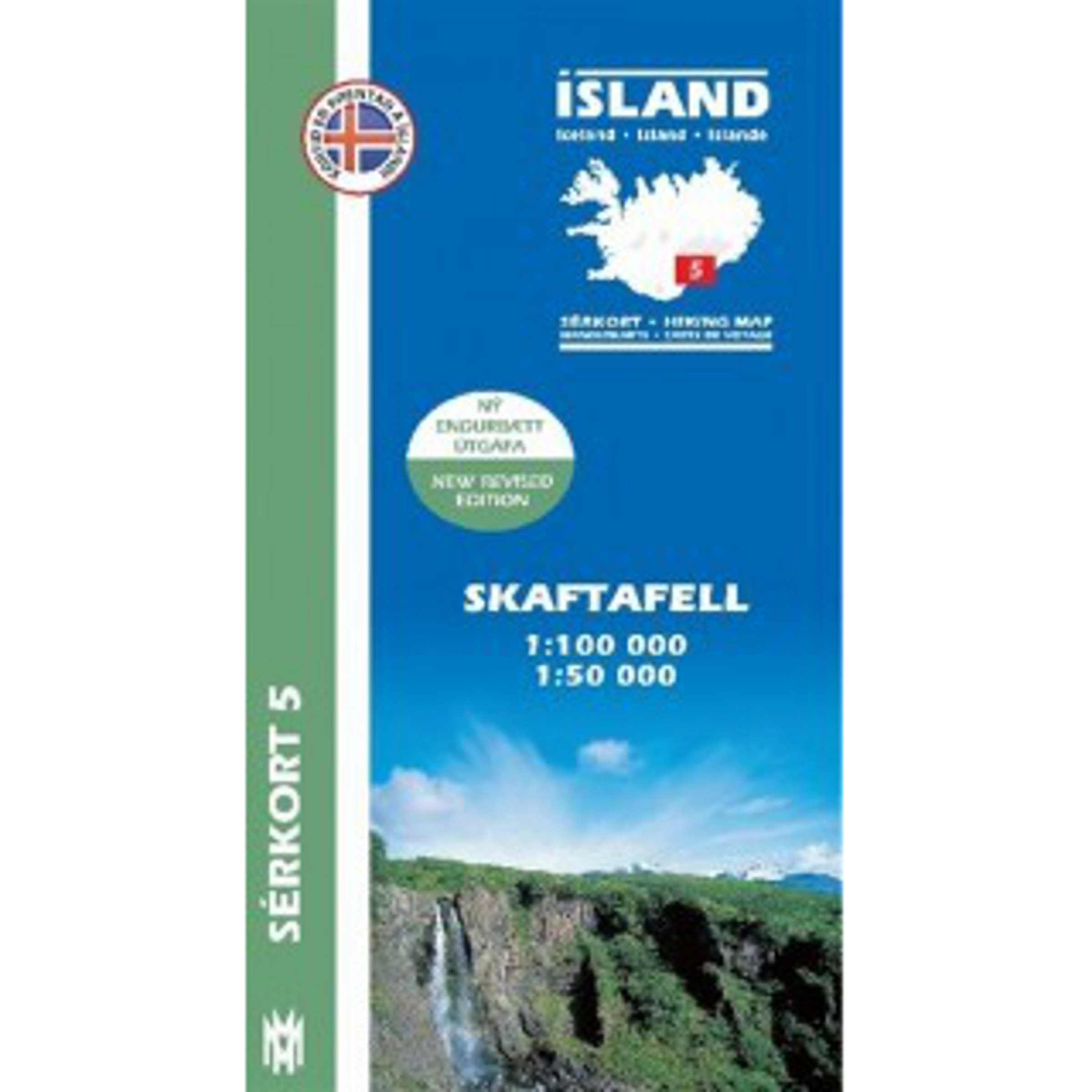 Mal og menning Island Serkort 5 Skaftafell Topografische Karten