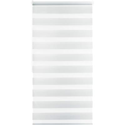 Doppelrollo GOOD LIFE "Alina 1" Gr. 3, weiß, B:70cm H:150cm, Polyester, Rollos, individuelle Lichtregulierung, unifarben, Montage mit Klemmträgern