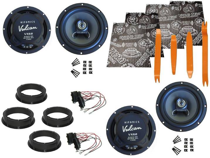 DSX Hifonics Boxen für Skoda Octavia III Tür vorne hinten Bügel Dämmmatte Auto-Lautsprecher (180 W)