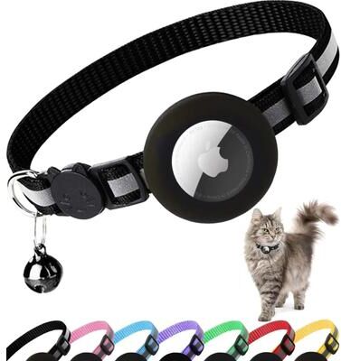 Uplifted Finds Integrated AirTag Reflective Breakaway Safety Cat Collar a