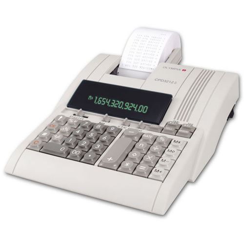 Olympia CPD 3212S Tischrechner 2farbig-druckend 12Stellen-Display Steuer-Aufpreis-Berechnung Cost Sell Margin Speicherfunktion