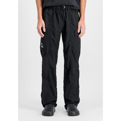 Cargohose ALPHA INDUSTRIES "Nylon Cargo Pants", Herren, Gr. 29, Normalgrößen, schwarz, Obermaterial: 100% Nylon, Hosen Cargohose