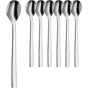 WMF Latte-Macchiato-Löffel Nuova, 22 cm, Edelstahl 18/10, silber poliert, 6 Stück