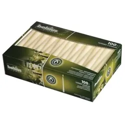 Bolsius Spitzkerzen elfenbeinfarbig 25,4cm, Packungsinhalt: 100 Stück