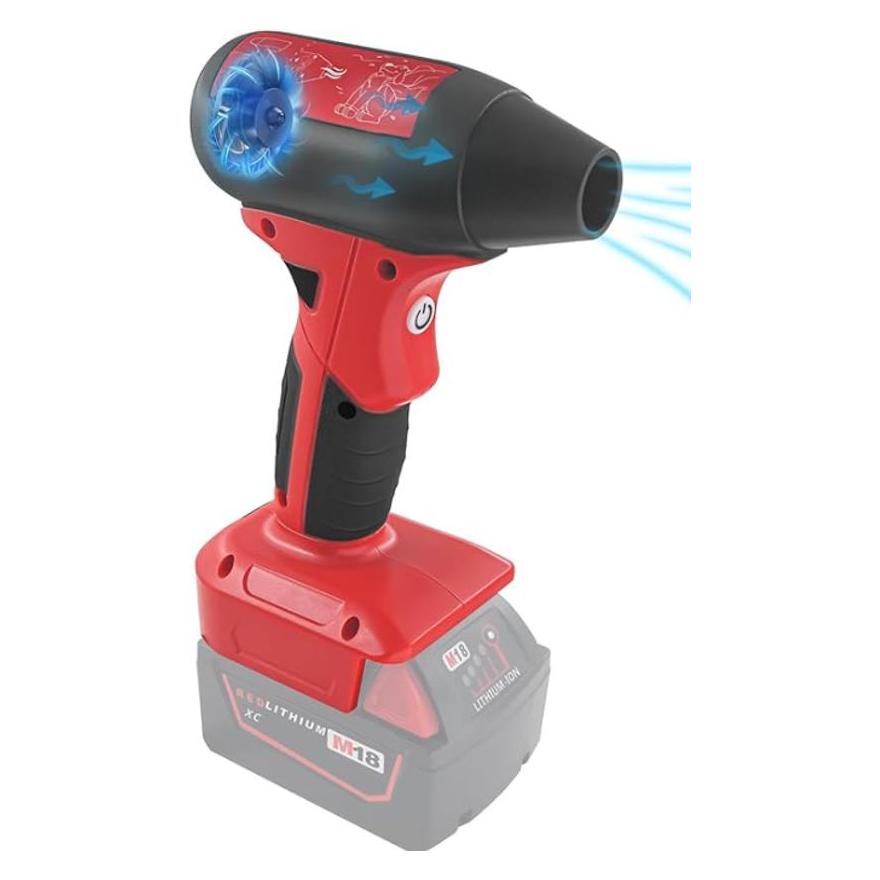 LKD Blaeser / støvblaeser kompatibel med Milwaukee 18V M18 Batteri (Akkubetrieb, Laubbläser) (68625000)
