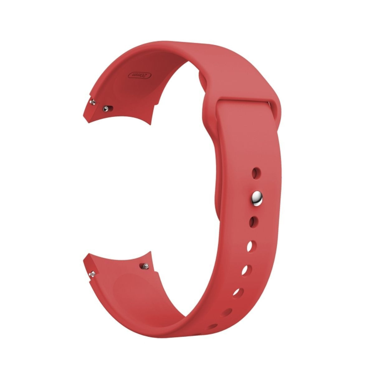 König Design Sportieve siliconen horlogeband voor Samsung Galaxy Watch 4 & 5, 20mm, Rood