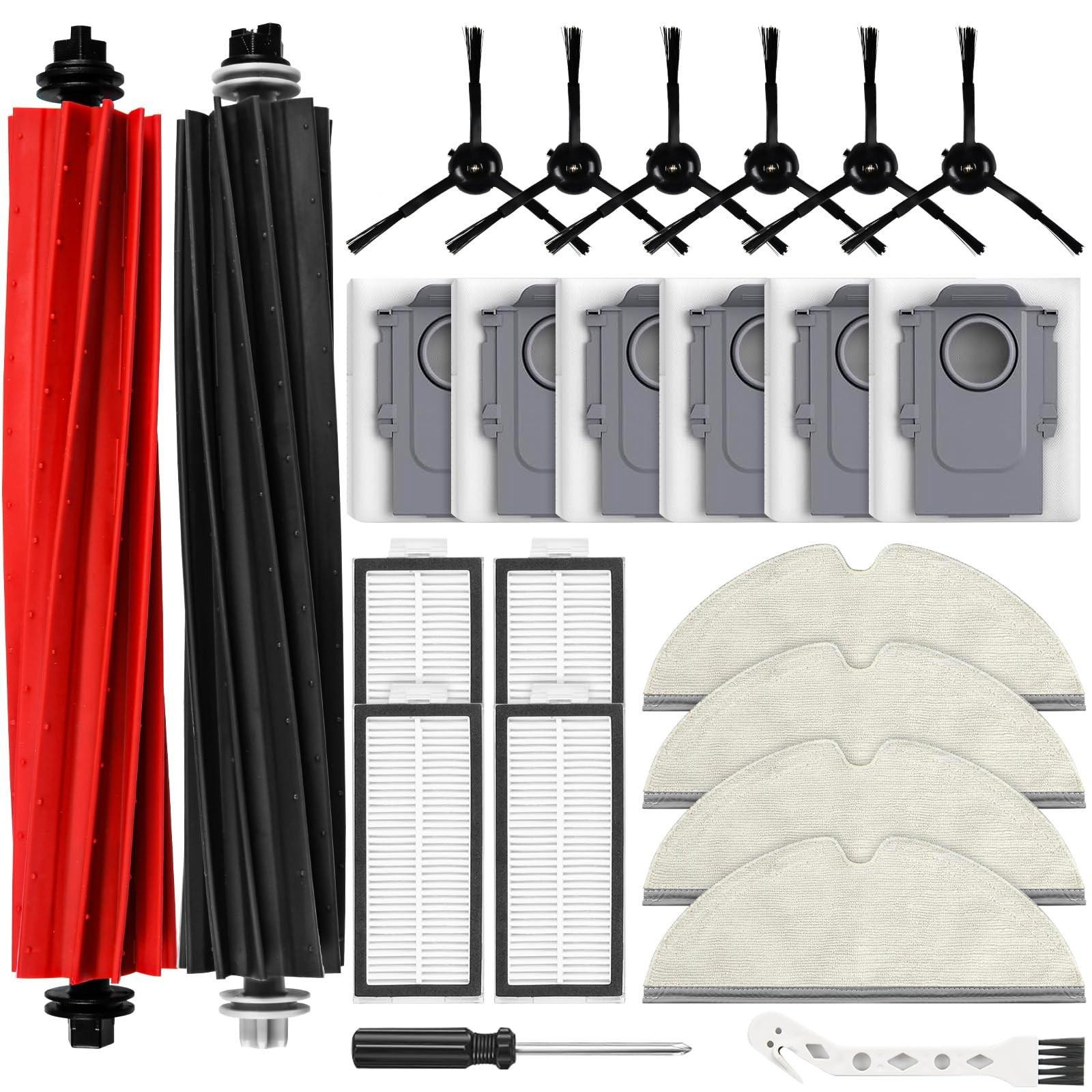 Omgoods - 24 Accessoires voor Robotstofzuiger met Borstels, Filters en Stofzakken