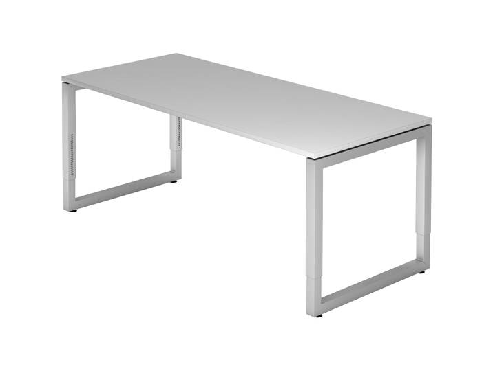 Schreibtisch Office grau Holz B 180 T 80 cm - Material: Holzwerkstoff - Schreibtisch