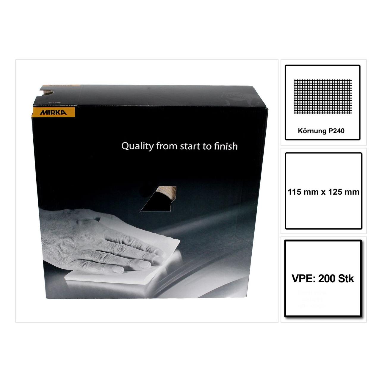 Mirka Goldflex Soft 115x125mm P240 200Stk. ( 2912707025 ) Handpad Rolle perforiert (2912707025)
