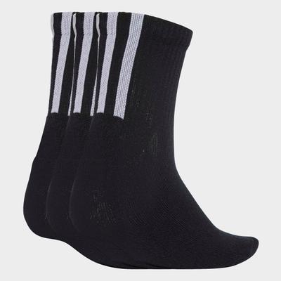 Sportsocken ADIDAS ORIGINALS "QUARTER 3 BACK STRIPES, 3 PAAR", Damen, Gr. M (40/42), schwarz (schwarz, schwarz, schwarz), Obermaterial: 60% Baumwolle, 37% Polyester, 2% Elasthan, 1% sonstige Fasern, Socken Sportsocken, für sportive Aktivitäten und...