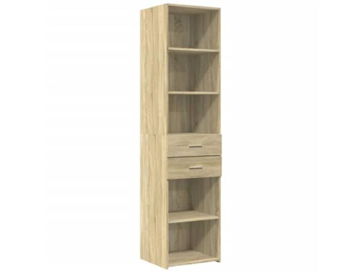 KGHFDVB Highboard Sonoma-Eiche 45x42,5x185 cm Holzwerkstoff Viel Stauraum, Feuchtigkeitsbeständig, Pflegeleicht, Mit Wandhalterung