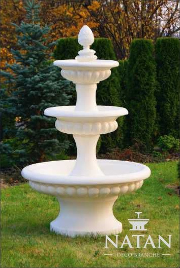 Zierbrunnen Springbrunnen Skulptur Brunnen Deko Garten Fontaine Teich 186cm